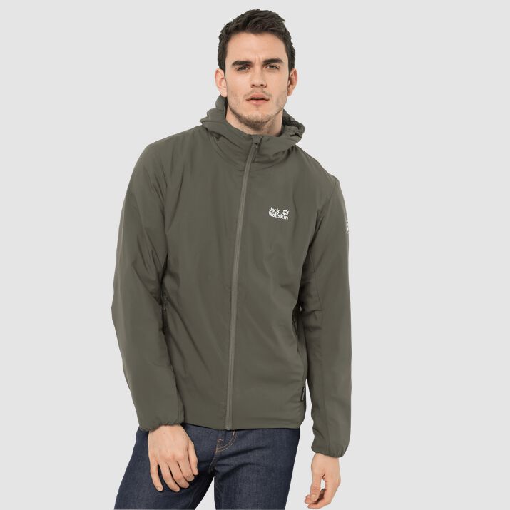 Chamarra Cortavientos Jack Wolfskin Jwp Atmos Hombre Verdes Oscuro Mexico-2651378